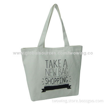 Tote Bag with Cotton Canvas Fabric